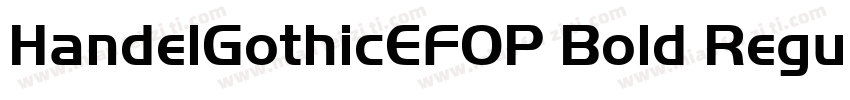 HandelGothicEFOP Bold Regular字体转换